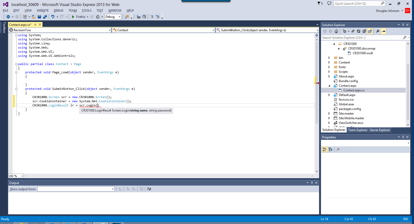 Visual Studio affiche les méthodes associées à Acumatica pour simplifier la programmation