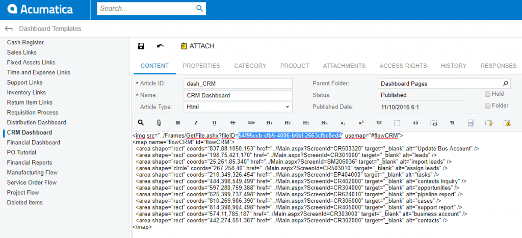 ID de fichier dans l’article Wiki