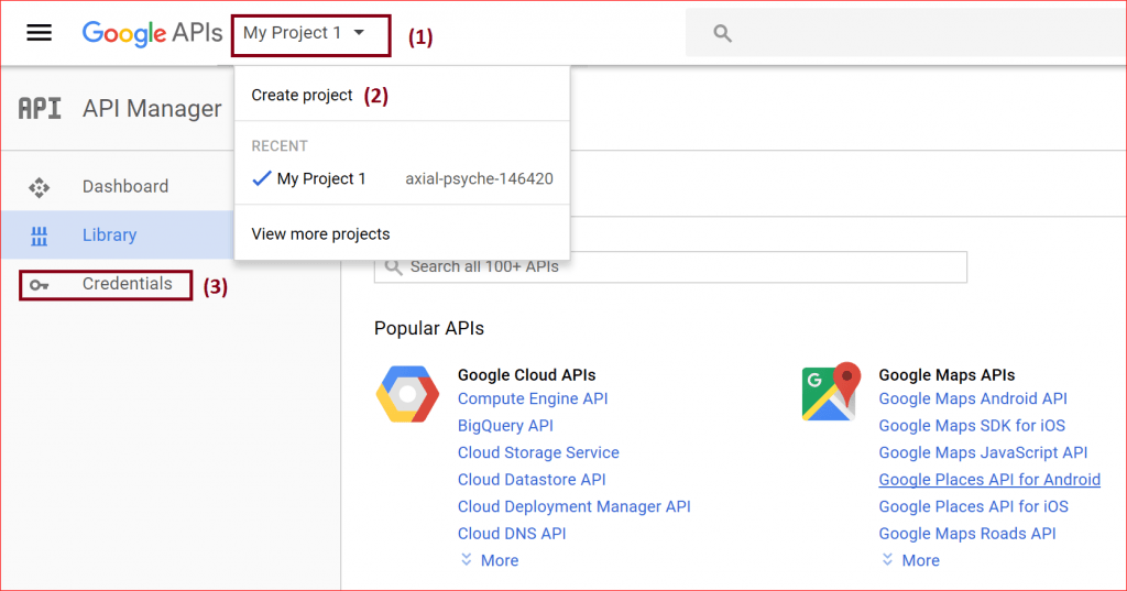 API Google - Mon projet