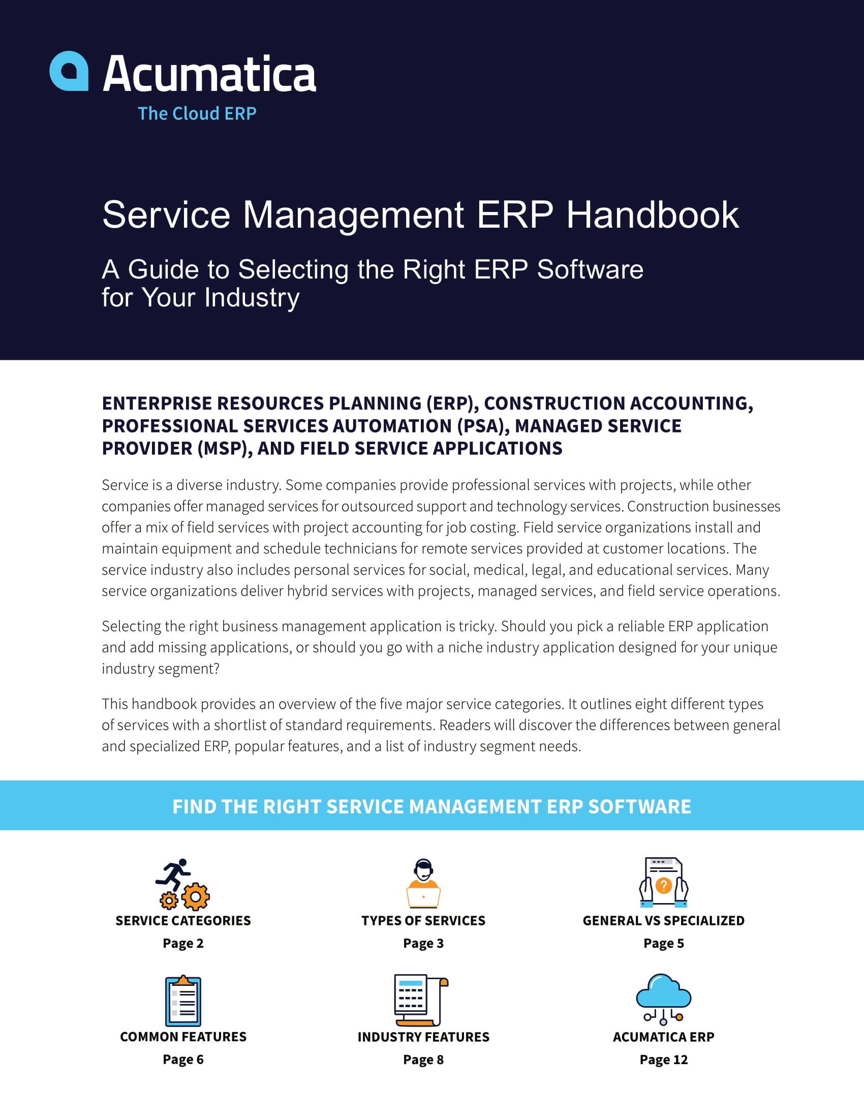 Retirez les conjectures du choix d’une application ERP de gestion des services