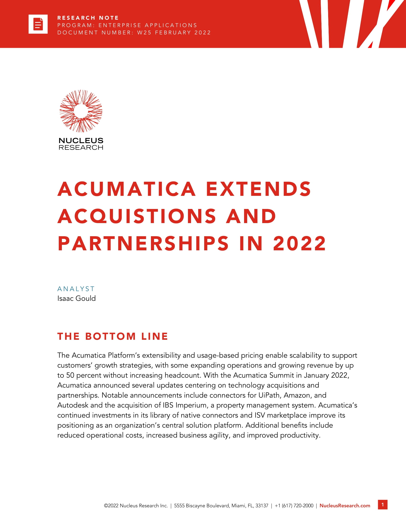 Tirez parti des nouvelles acquisitions et des nouveaux partenariats d’Acumatica 