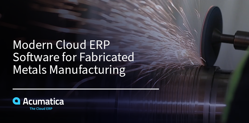 Logiciel ERP cloud moderne pour la fabrication de métaux fabriqués