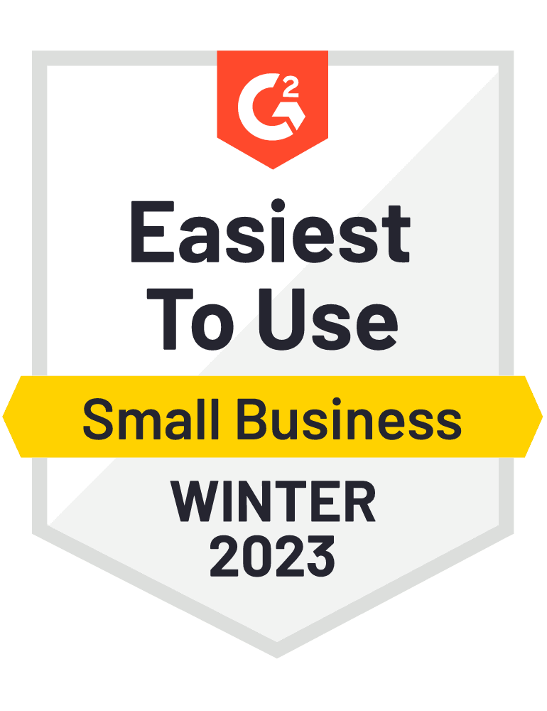 G2 Indice de la meilleure facilité d’utilisation pour les petites entreprises