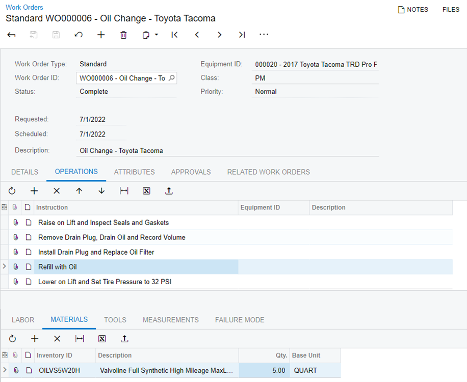 CMMS-Lite – Un projet communautaire Acumatica