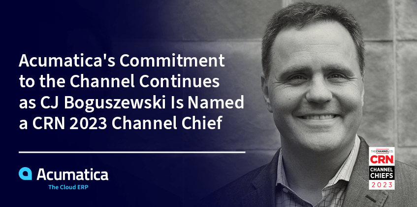 L’engagement d’Acumatica envers la chaîne se poursuit alors que CJ Boguszewski est nommé chef de la chaîne CRN 2023