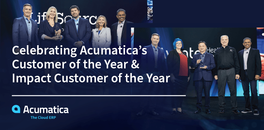 Célébrez le client de l’année et le client au plus grand impact de l’année d’Acumatica