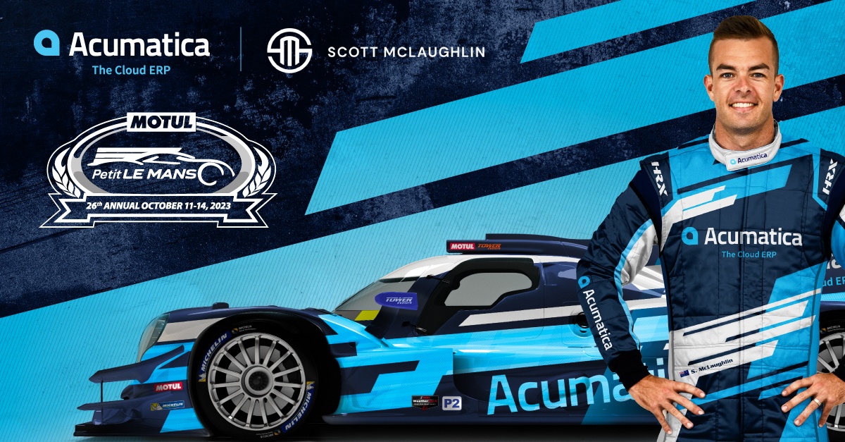 Acumatica se lève pour sponsoriser le pilote de course champion Scott McLaughlin