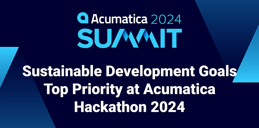 Objectifs de développement durable Priorité absolue au Hackathon Acumatica 2024