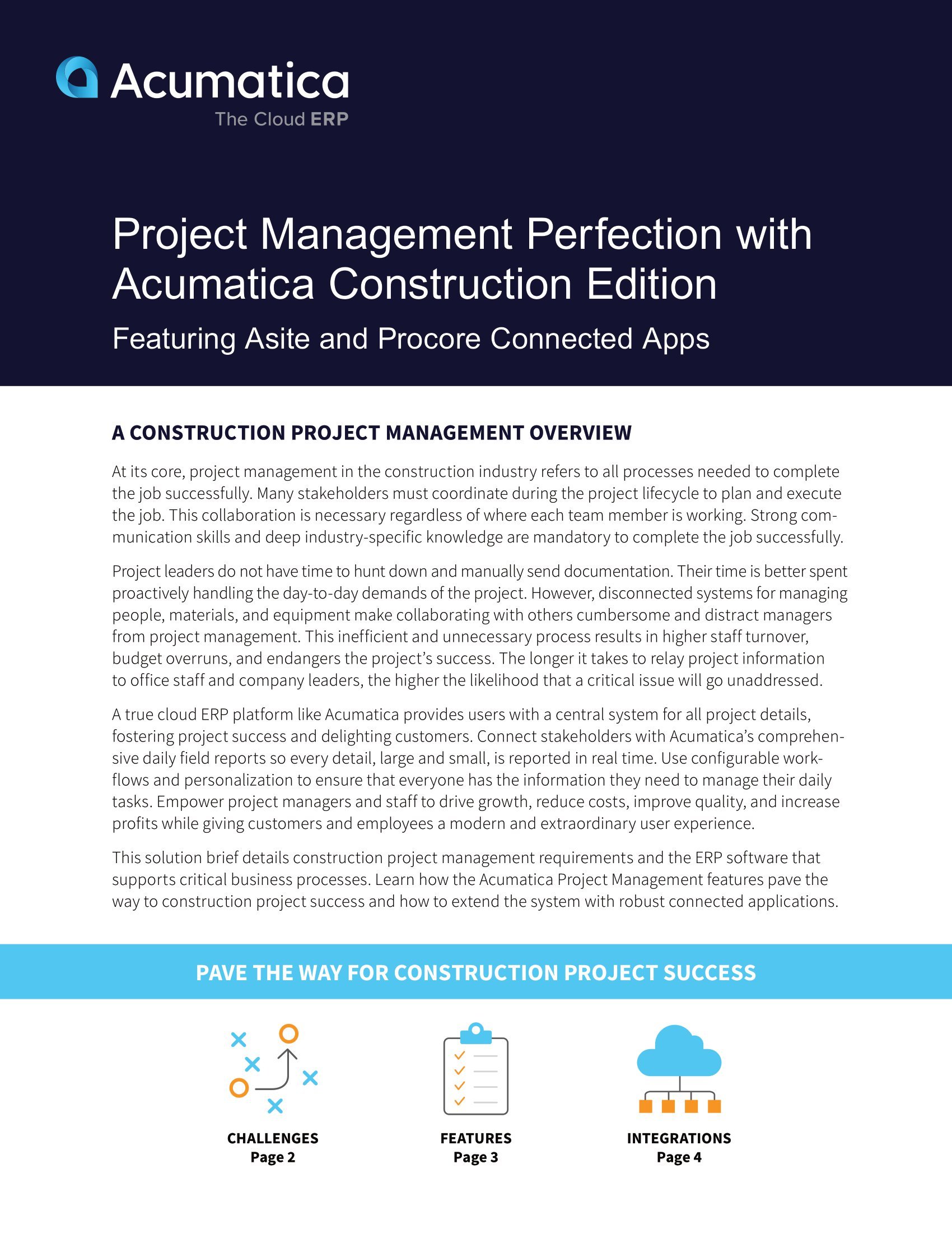 Améliorer la gestion de projet de construction avec Acumatica Construction Edition