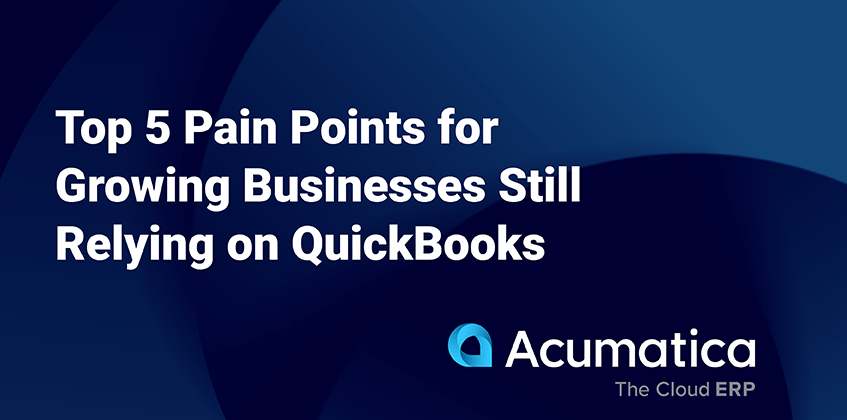 Les 5 principaux points faibles pour les entreprises en croissance qui comptent toujours sur QuickBooks