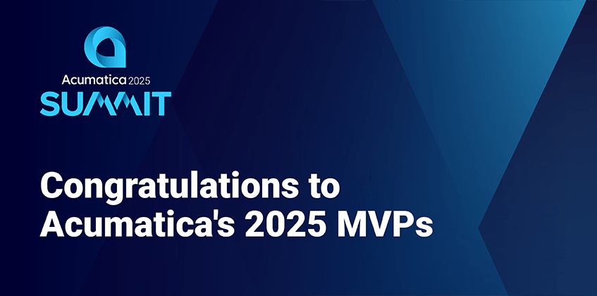 Félicitations aux MVP 2025 d’Acumatica